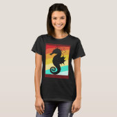 Retro Colorful Seahorse T-shirt (Voorkant volledig)