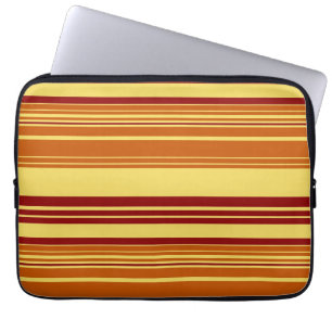  Retro Colorful Stripes Art Laptop Sleeve