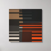  Retro Colorful Stripes Art Pattern Canvas (Voorkant)