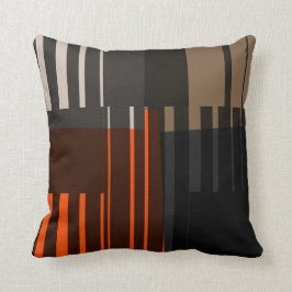  Retro Colorful Stripes Art Pattern Pillow Kussen