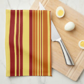 Retro Colorful Stripes Art Pattern Theedoek (Quarter Fold)