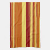 Retro Colorful Stripes Art Pattern Theedoek (Verticaal)