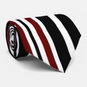  Retro Colorful Stripes Art Stropdas (Opgerold)