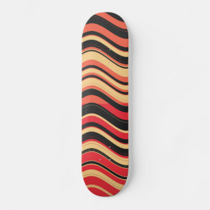 Retro Colorful Stripes Decorative Art 3 Persoonlijk Skateboard