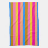 Retro Colorful Stripes Patroon #8 Theedoek (Verticaal)