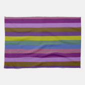 Retro Colorful Stripes Pattern #18 Theedoek (Horizontaal)