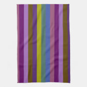 Retro Colorful Stripes Pattern #18 Theedoek (Verticaal)