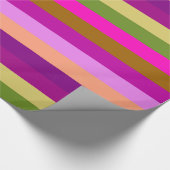 Retro Colorful Stripes Pattern #30 Cadeaupapier (Hoek)