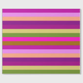 Retro Colorful Stripes Pattern #30 Cadeaupapier (Vlak)