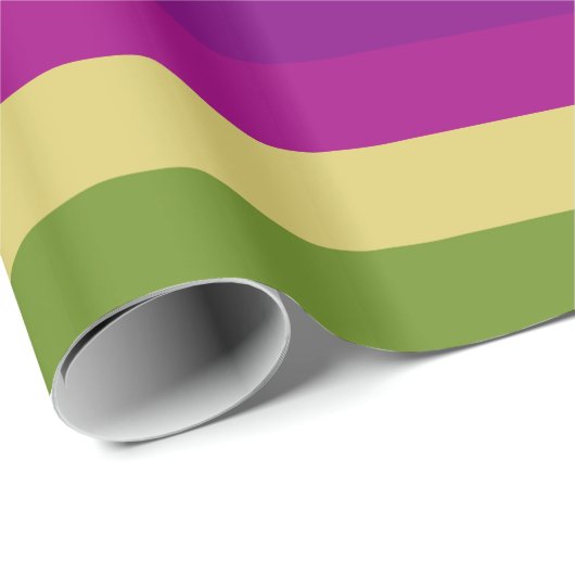 Retro Colorful Stripes Pattern #30 Cadeaupapier (Rol Hoek)