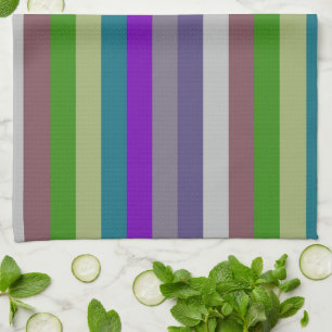 Retro Colorful Stripes Pattern #31 Theedoek