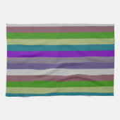 Retro Colorful Stripes Pattern #31 Theedoek (Horizontaal)