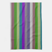 Retro Colorful Stripes Pattern #31 Theedoek (Verticaal)