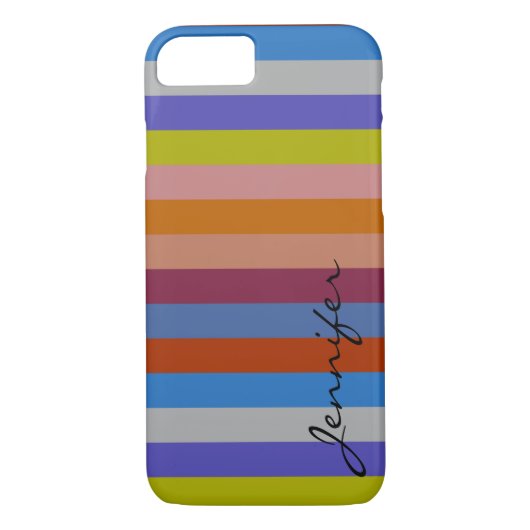 Retro Colorful Stripes Pattern #38 Case-Mate iPhone Case (Achterkant)