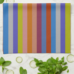 Retro Colorful Stripes Pattern #38 Theedoek