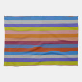 Retro Colorful Stripes Pattern #38 Theedoek (Horizontaal)