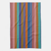 Retro Colorful Stripes Pattern #40 Theedoek (Verticaal)