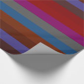 Retro Colorful Stripes Pattern #42 Cadeaupapier (Hoek)