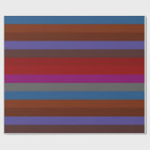 Retro Colorful Stripes Pattern #42 Cadeaupapier (Vlak)