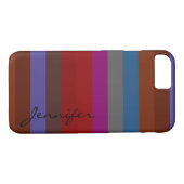 Retro Colorful Stripes Pattern #42 Case-Mate iPhone Case (Achterkant (Horizontaal))