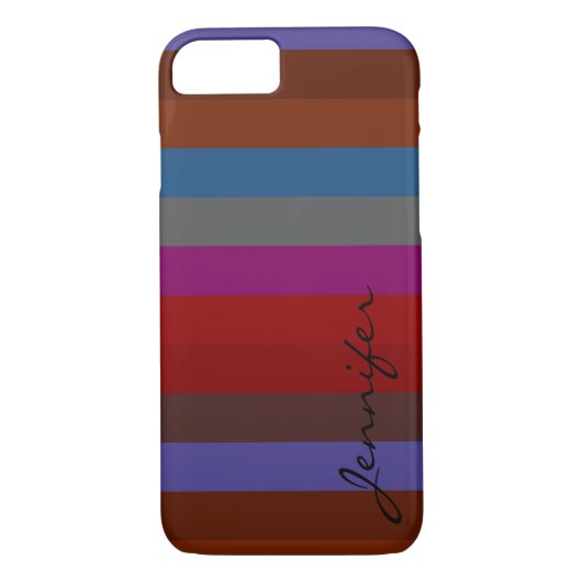 Retro Colorful Stripes Pattern #42 Case-Mate iPhone Case (Achterkant)