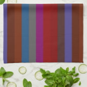 Retro Colorful Stripes Pattern #42 Theedoek (Gevouwen)