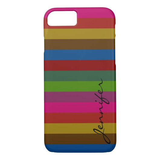Retro Colorful Stripes Pattern #47 Case-Mate iPhone Case (Achterkant)