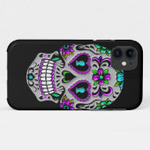 Retro Colorful Sugar Skull Case-Mate iPhone Case (Achterkant (horizontaal))