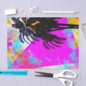 Retro Colorful Summertime Beach Party Palm Trees Tissuepapier (Craft)