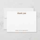 Retro Colorful Yellow Geometric Modern Wedding Bedankkaart (Voorkant)