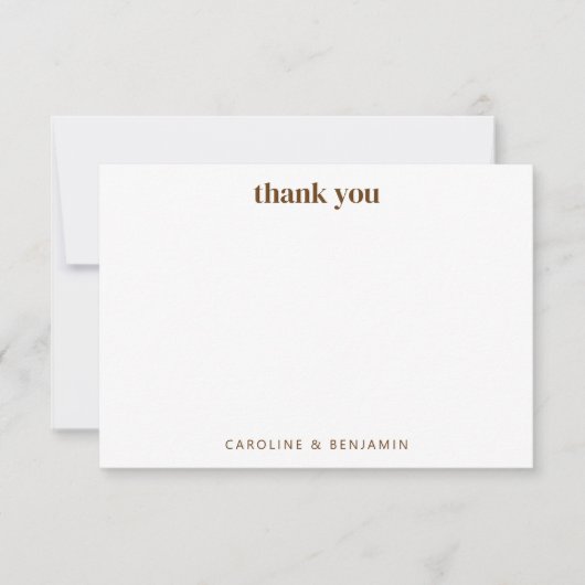 Retro Colorful Yellow Geometric Modern Wedding Bedankkaart (Voorkant)