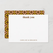 Retro Colorful Yellow Geometric Modern Wedding