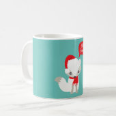Retro Colors kerstfox Koffiemok (Voorkant links)