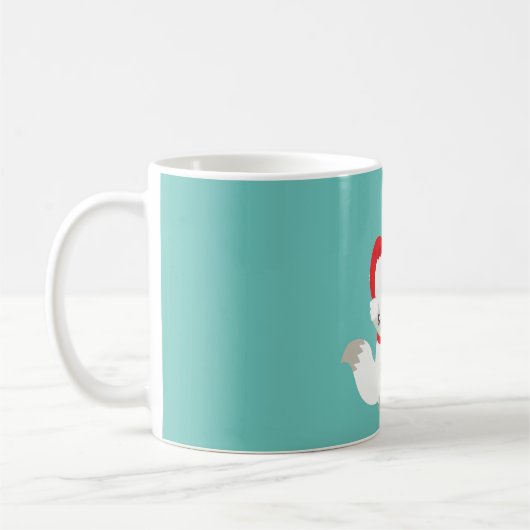 Retro Colors kerstfox Koffiemok (Links)