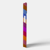 Retro Colors Stripe Patroon Case-Mate iPhone Case (Achterkant / Rechts)