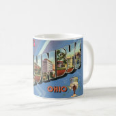 Retro Columbus Ohio Welkom Mok (Voorkant rechts)