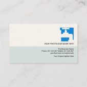 Retro Column Layers Plumbing Faucet Plumber Visitekaartje (Achterkant)