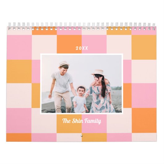 Retro Comeback Gepersonaliseerde fotokalender Kalender (Hoes)