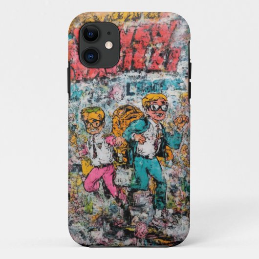 Retro Comic Adventure Mobile Hoesje (Achterkant)