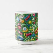 Retro Comic Aesthetic voor Urban Style - Pop Art Koffiemok (Center)