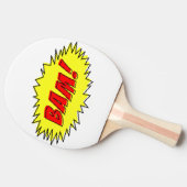 Retro  Comic Bam Ping Pong Paddle Tafeltennisbatje (Zijkant)