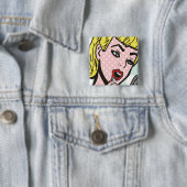 Retro Comic Book Cutie Button (In situ)