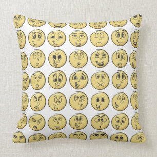 Retro Comic Book Emoji Pillow Kussen