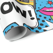 Retro Comic Book Pop Kunstkinderen van 12 septembe Cadeaupapier (Rol Hoek)