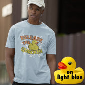 Retro Comic Book Rubber Duck Grappige zin woordspe T-shirt