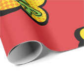 Retro Comic Book Style Happy Nieuwjaar Cadeaupapier (Rol Hoek)