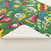 Retro Comic Boom Gadget Dekbed Sherpa Deken (3/4)