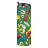 Retro Comic Burst Pop Art Thermosbeker (Geroteerd rechts)