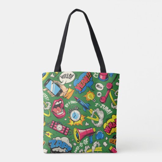 Retro Comic Chaos Tas (Achterkant)