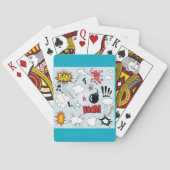 Retro Comic Explosie Pop Art Pokerkaarten (Achterkant)